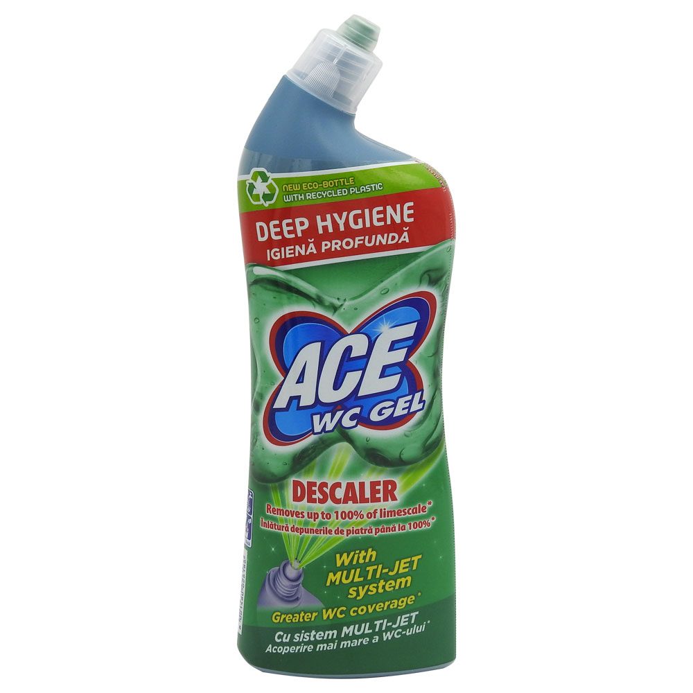 Ace Gel Decalcifiant Pentru Toaletă, Formulă Împotriva Depunerilor De Piatră, 700 ml