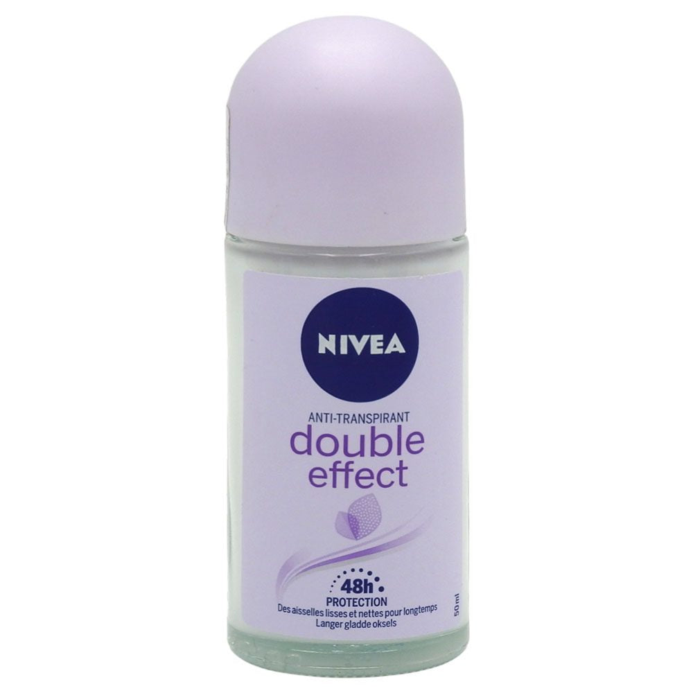 Antiperspirant Roll-On Nivea Double Effect, Protectie 48h si Epilare Usoara, Extract de Avocado, 50 ml