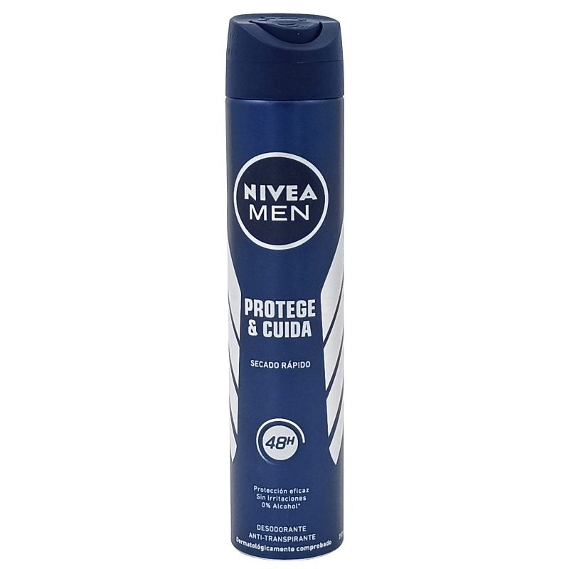 Deodorant Antiperspirant Spray Nivea Men Protect & Care, Protectie 48h, Ingrijire Delicata, 200 ml