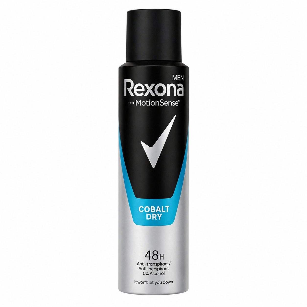 Rexona Men Cobalt Dry, Deodorant Antiperspirant Spray, Protectie 48h, Tehnologie Motionsense, 150 ml