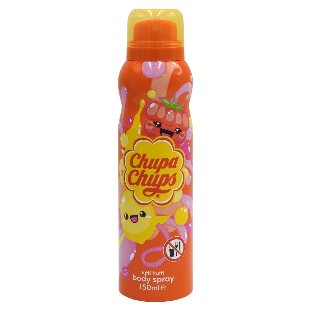 Deodorant Spray Chupa Chups, Parfum Dulce de Fructe, Protectie Zilnica, Aroma Tutti Frutti, 150 ml