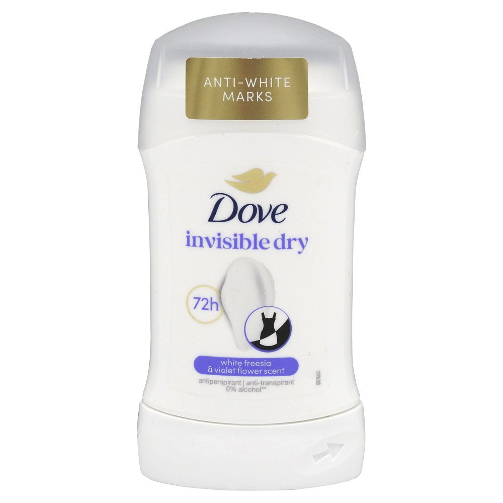Dove Antiperspirant Stick Invisible Dry, Protectie 72 Ore Impotriva Transpiratiei, Fara Urme Albe pe 100 de Culori, 50 ml