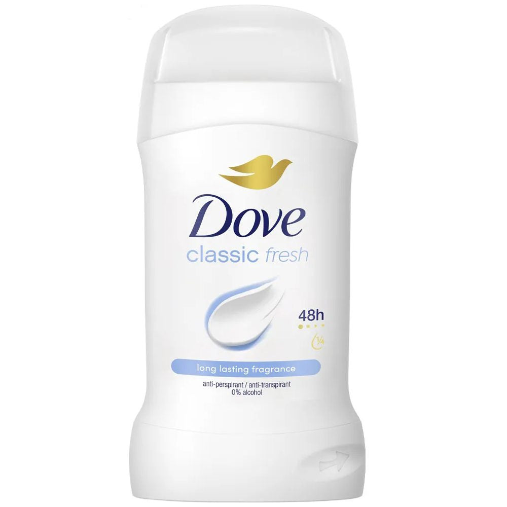 Dove Deodorant Antiperspirant, Classic, Stick, 50 ml