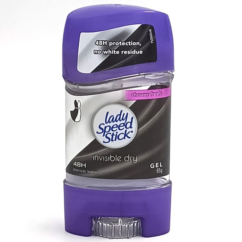Lady Speed Stick Antiperspirant Stick, Gel Invisible, Protecție 48h, Transparent, 65 g