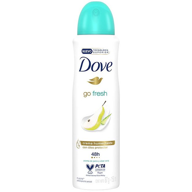 Antiperspirant Spray Dove Go Fresh, Deodorant cu Parfum de Pere și Aloe Vera, Protecție 48h, 150 ml