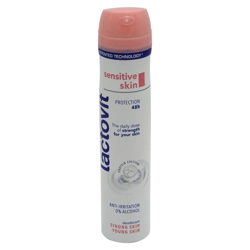 Lactovit Deodorant Spray Lactourea Reparator, Protectie 48h, Piele Foarte Uscata si Sensibila, Fara Alcool, 200 ml