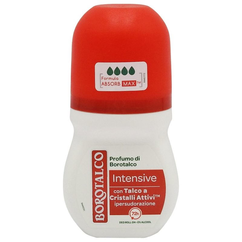 Deodorant Roll-On Borotalco Pure, Protectie 48H Intensive Cu Microtalc, Fara Alcool, 50 ml