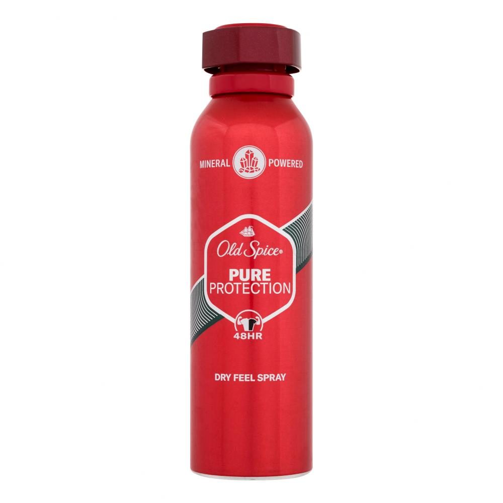 Deodorant Spray Old Spice Pure Protect, Protectie 48h, Anti-Perspirant Fara Urme Albe, 200 ml