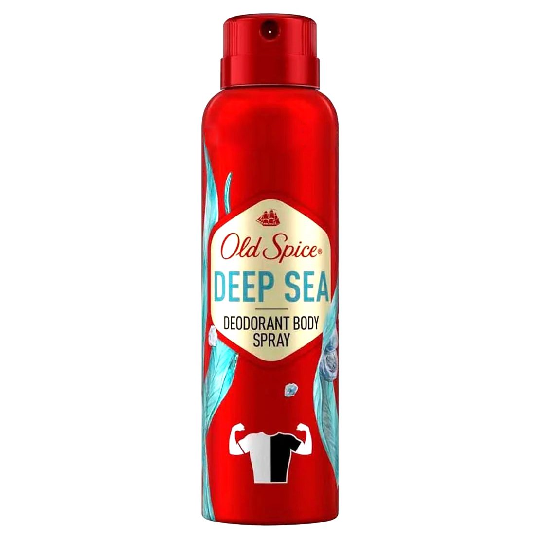 Deodorant Spray Antiperspirant Old Spice Deep Sea, Protectie Impotriva Mirosurilor Neplacute, Senzatie de Prospetime, 150 ml