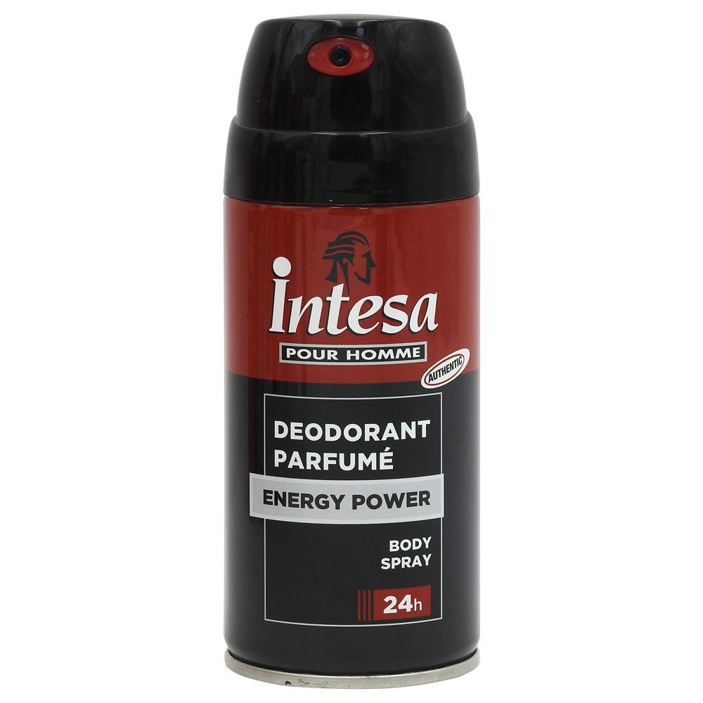 Deodorant Spray Barbati Intesa Energy Power, Revitalizant cu Taurina si Cofeina, 150 ml