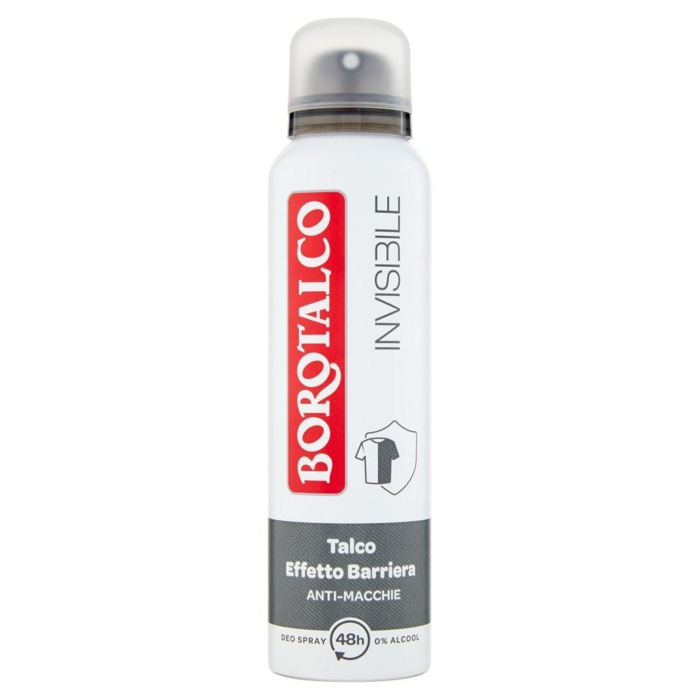 Borotalco Antiperspirant Deodorant, Invisible, 150 ml