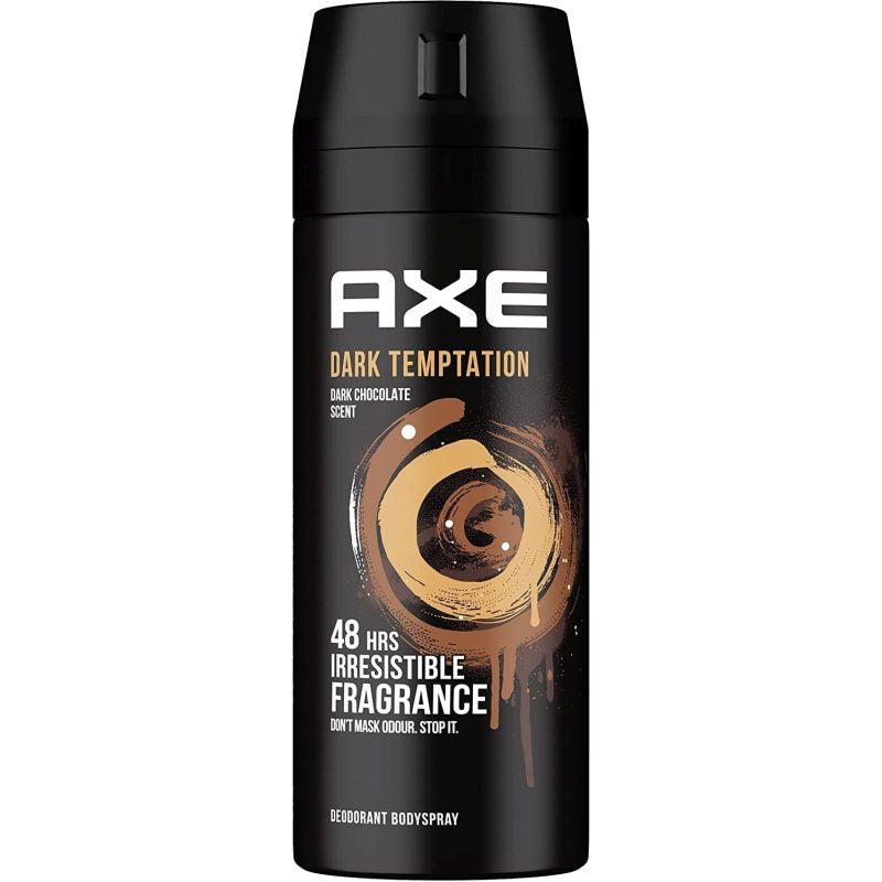 Deodorant Spray Axe Dark Temptation, Protectie 48 Ore, Aroma de Ciocolata, 150 ml