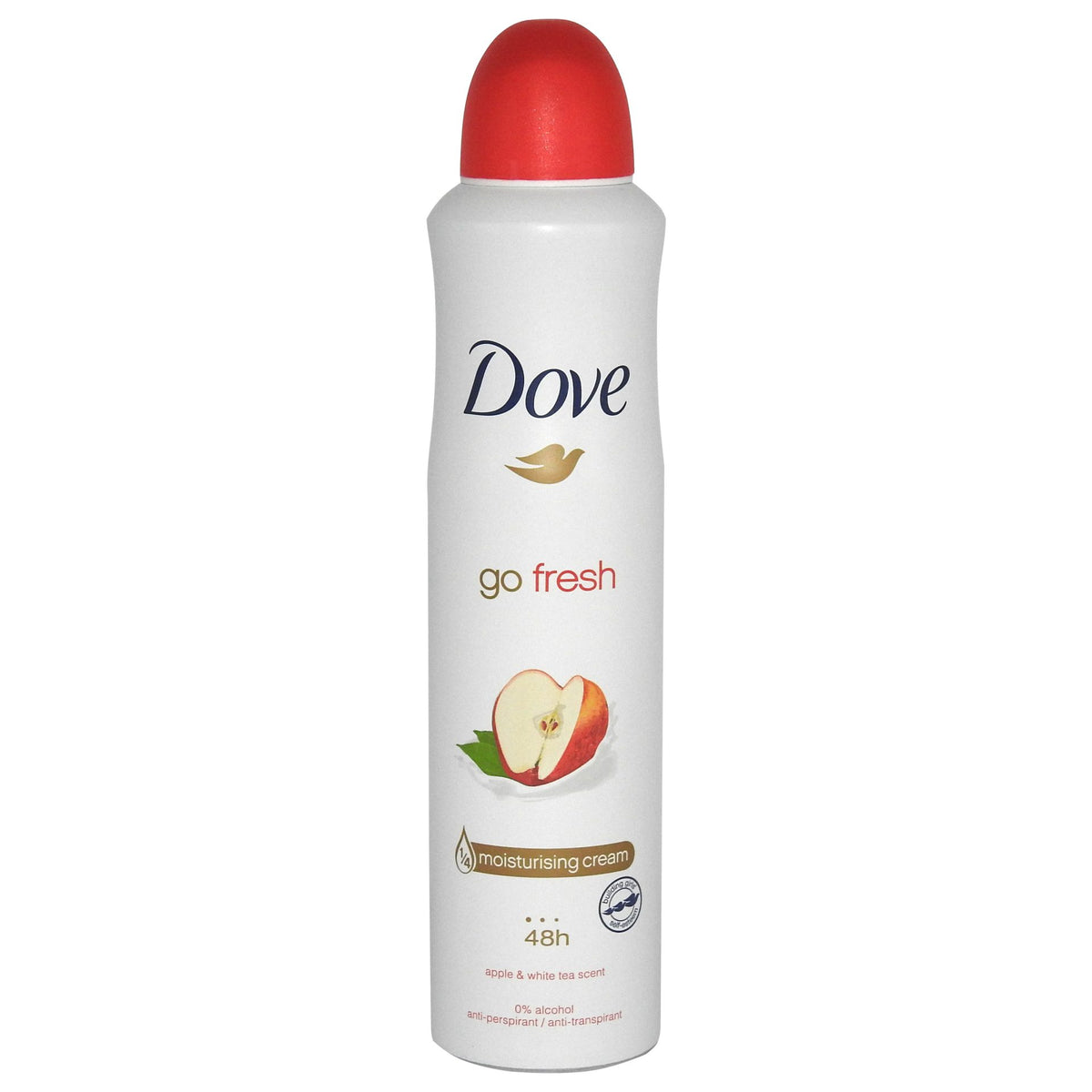 Dove Antiperspirant Deodorant Spray, Extract de Mar si Ceai Alb, Protectie 48h, 0% Alcool, 250 ml