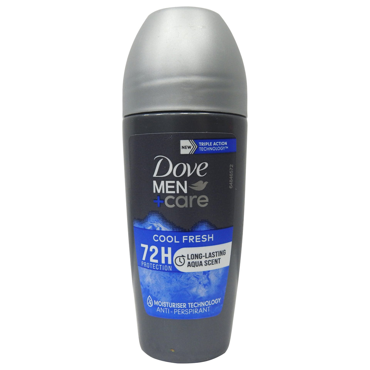 Dove Men+Care Cool Fresh Antiperspirant Roll-On, Protectie 48h, Tehnologie cu 1/4 Crema Hidratanta, 50 ml