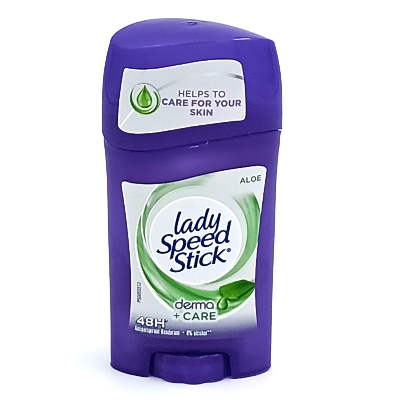 Lady Speed Stick Antiperspirant Stick, Protectie Derma Care cu Aloe Vera, Stick de Corp, 40 g
