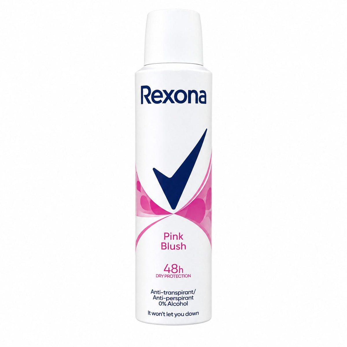Rexona Antiperspirant Deo Spray, Protectie 48h Pink Blush, Note Florale, Femei, 150 ml