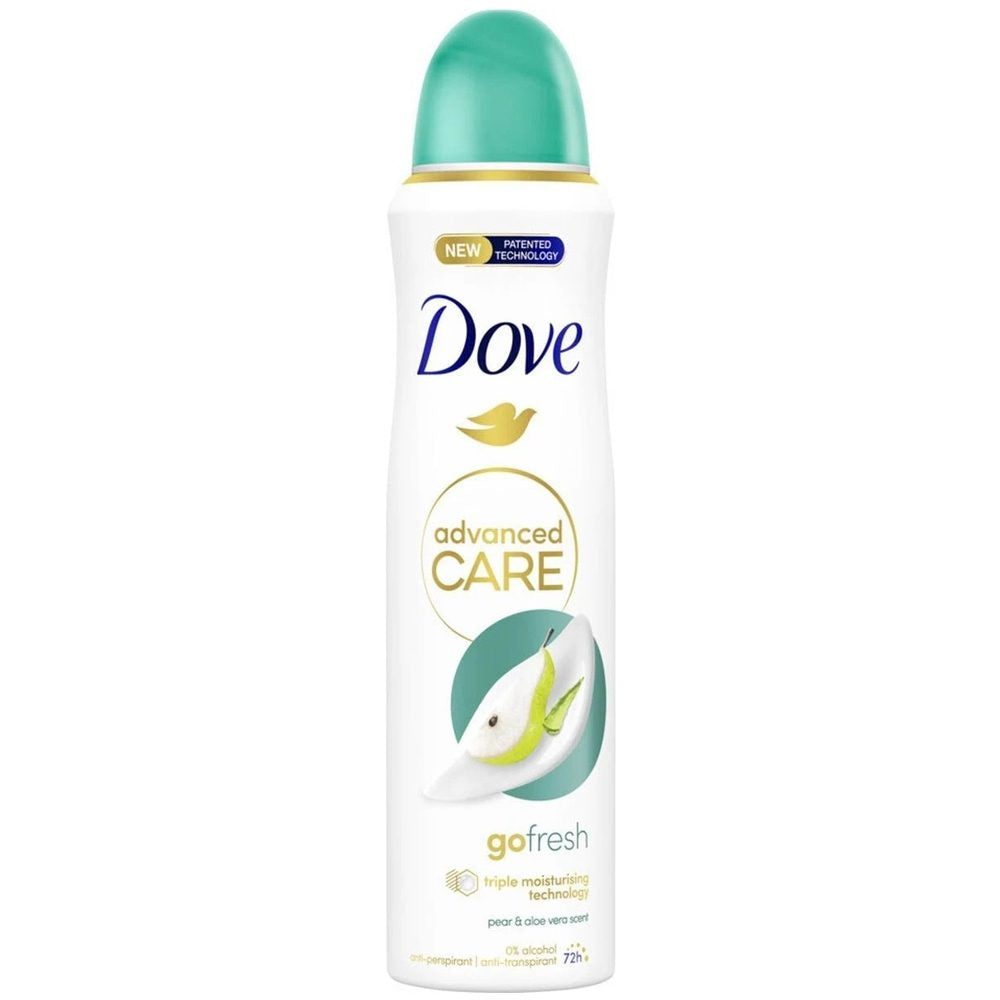Deodorant Antiperspirant Spray Dove Go Fresh, Parfum de Pară și Aloe Vera, Protecție 48 Ore, 250 ml