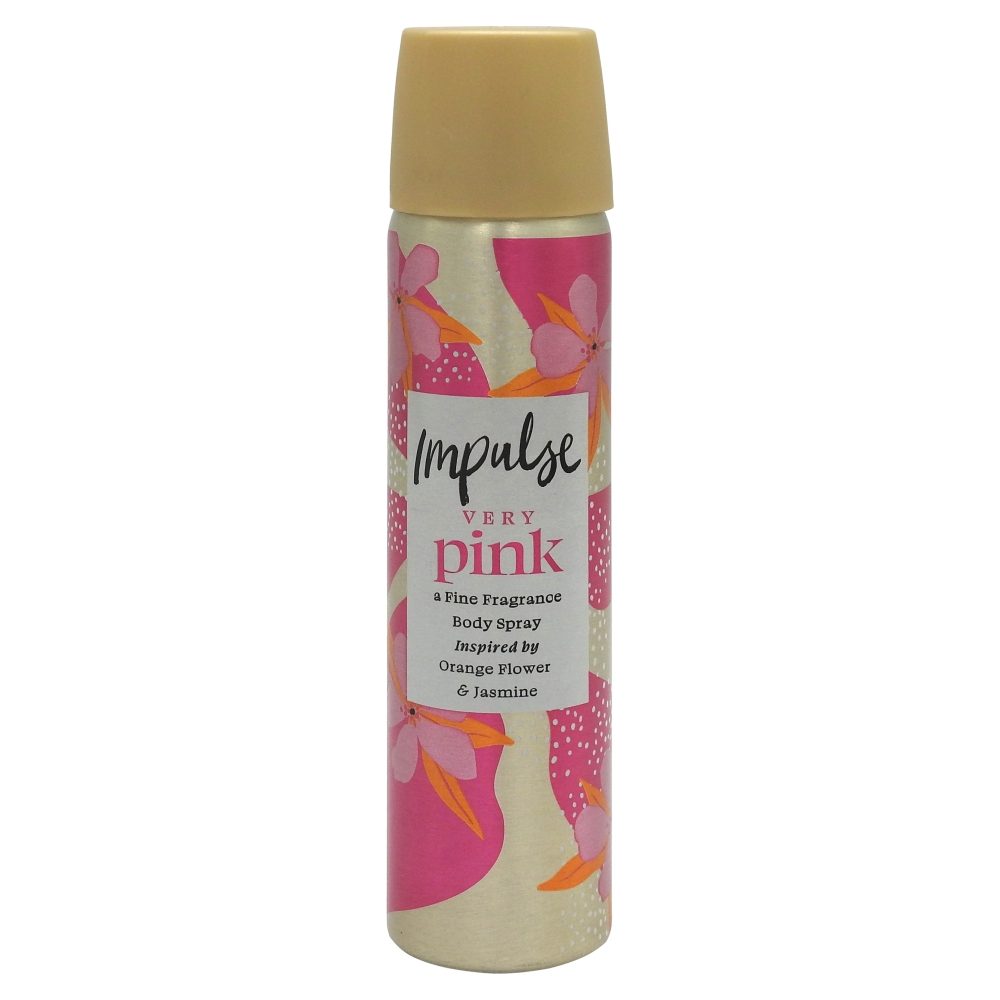 Deodorant Spray Impulse Tease, Parfum Floral Fructat, Prospețime Îndelungată, 75 ml, Roz