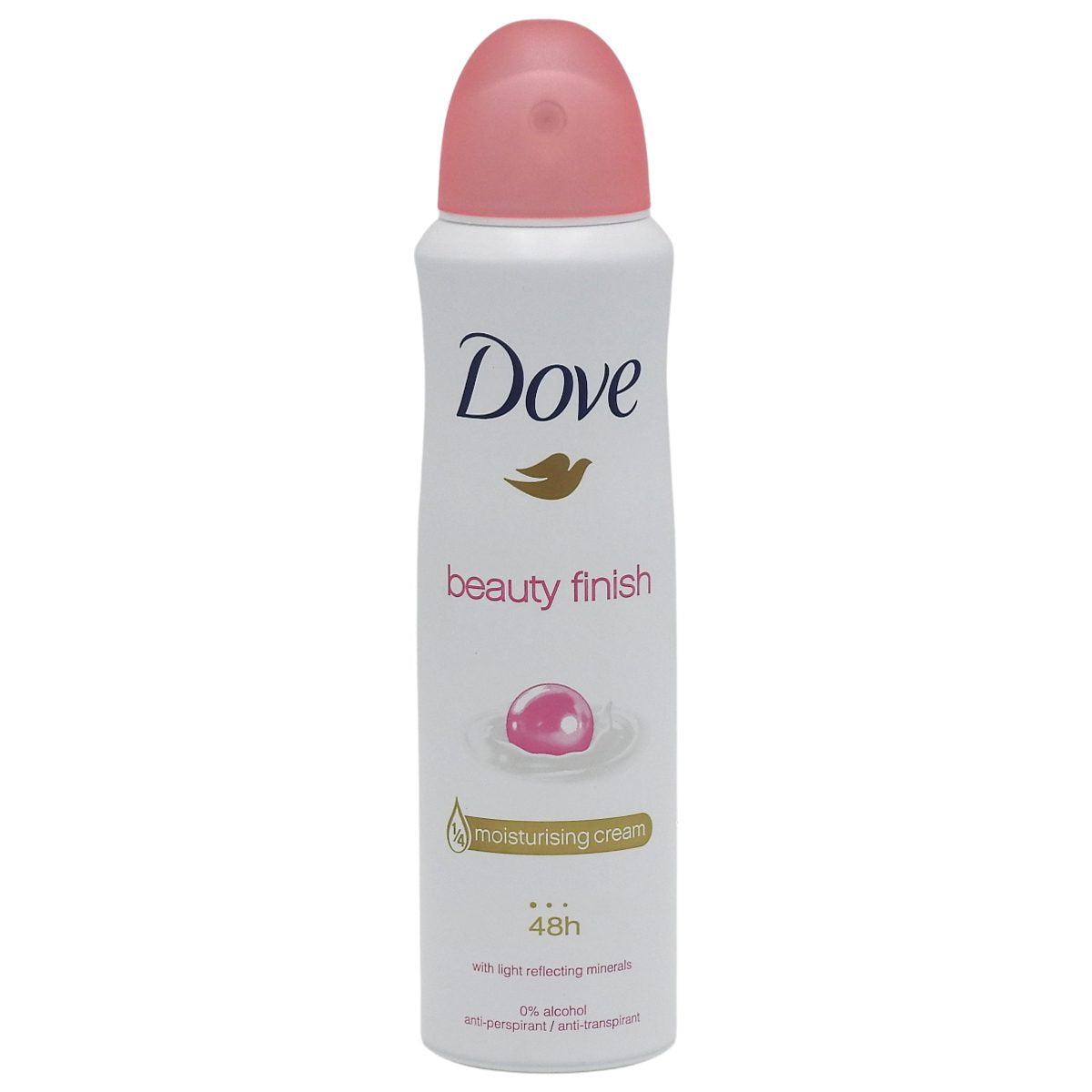 Dove Antiperspirant Deodorant Spray, Beauty Finish, Protectie 48 Ore, Imbunatatit cu Crema Hidratanta, 150 ml
