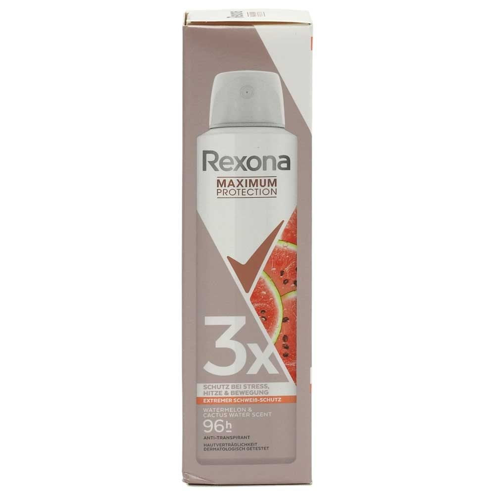 Rexona Maximum Protection Antiperspirant Spray, Protectie Avansata Impotriva Transpiratiei, Parfum de Pepene Verde si Cactus, 150 ml