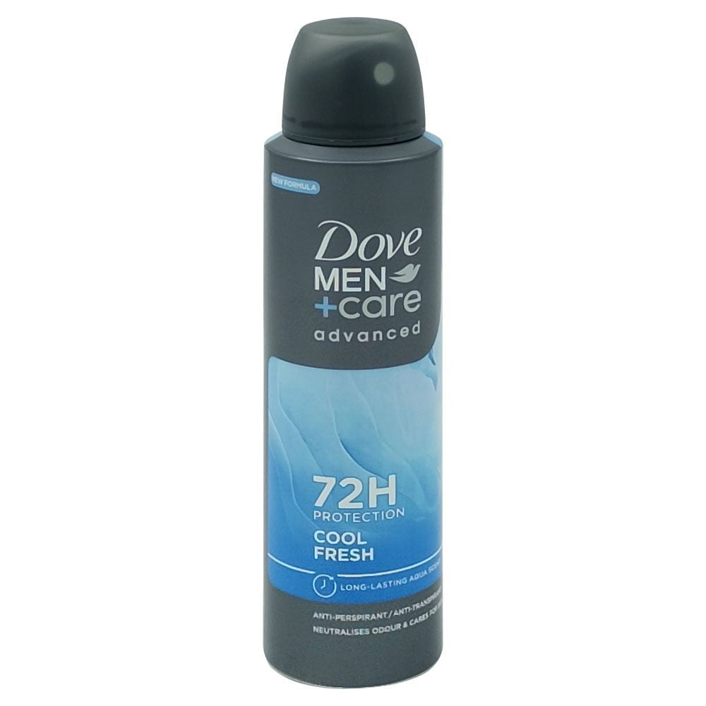 Dove Men+Care Advanced Care Cool Fresh, Deodorant Antiperspirant Spray, Protectie 72 Ore, 150 ml