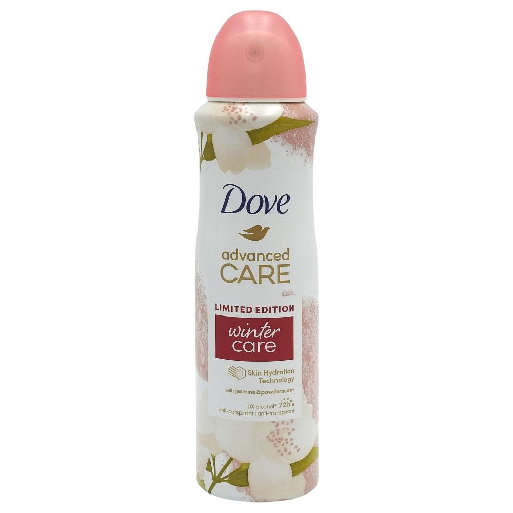 Dove Antiperspirant Deodorant, Advanced Care Winter Care, Protectie 72 Ore, Hidratare Intensa, Editie Limitata, 150 ml