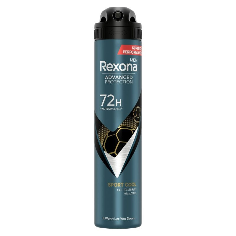 Rexona Men Sport Cool, Antiperspirant Deodorant Spray, Protectie 48h, Tehnologie Motionsense, 200 ml