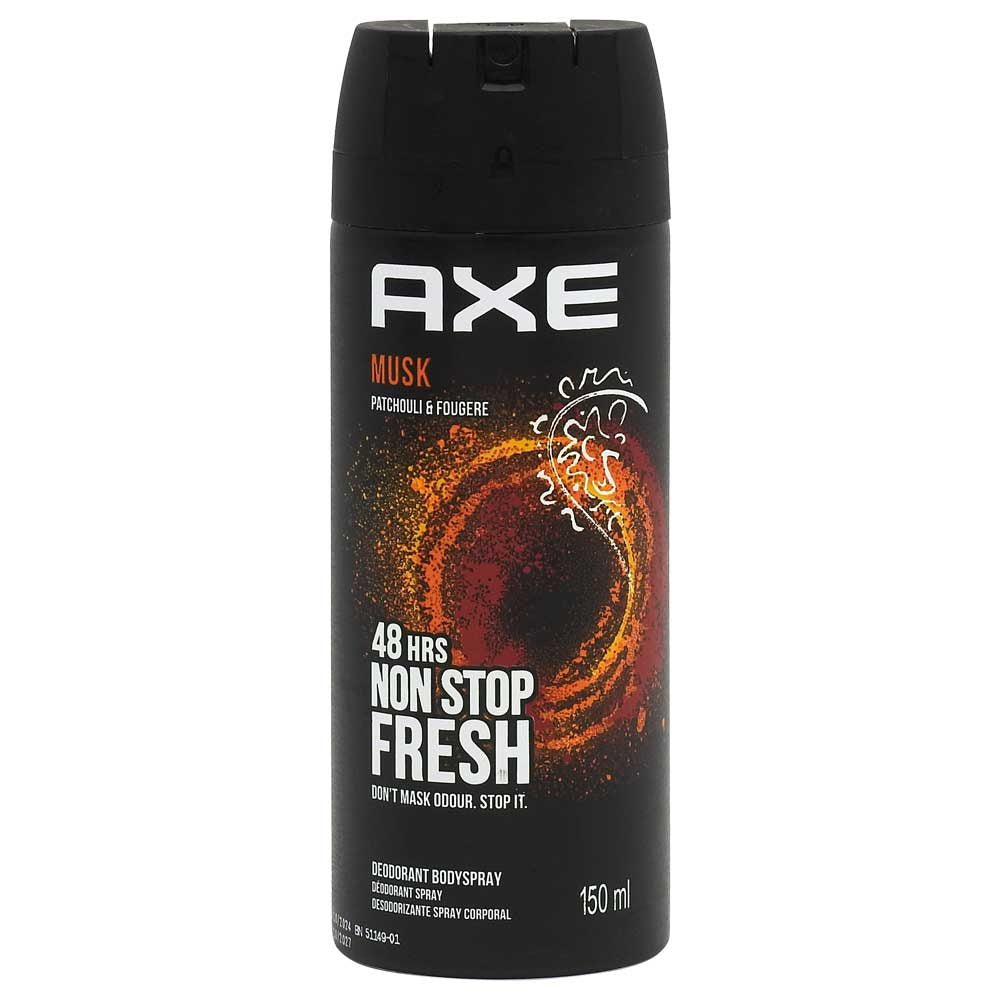 Deodorant Spray Axe Musk, Protectie de Lungă Durată, Parfum Masculin, 150 ml