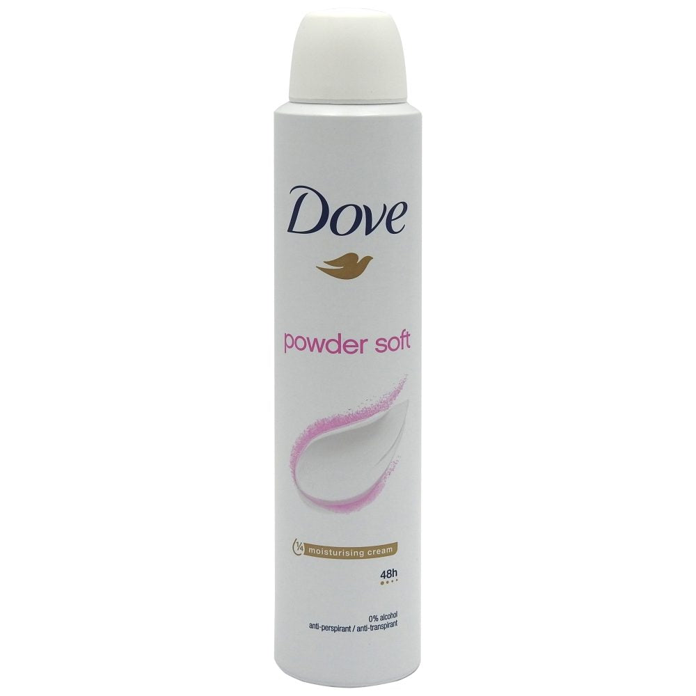 Dove Deodorant Antiperspirant, Pudrat Delicat, 200 ml