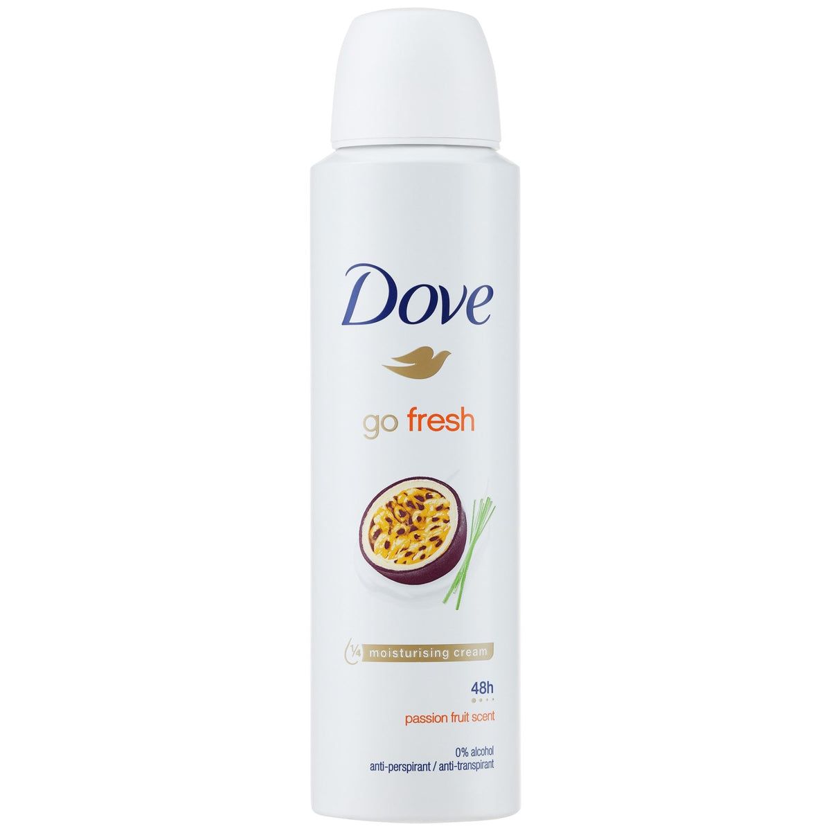 Dove Deodorant Antiperspirant, Go Fresh, Aroma Fructul Pasiunii, 200 ml
