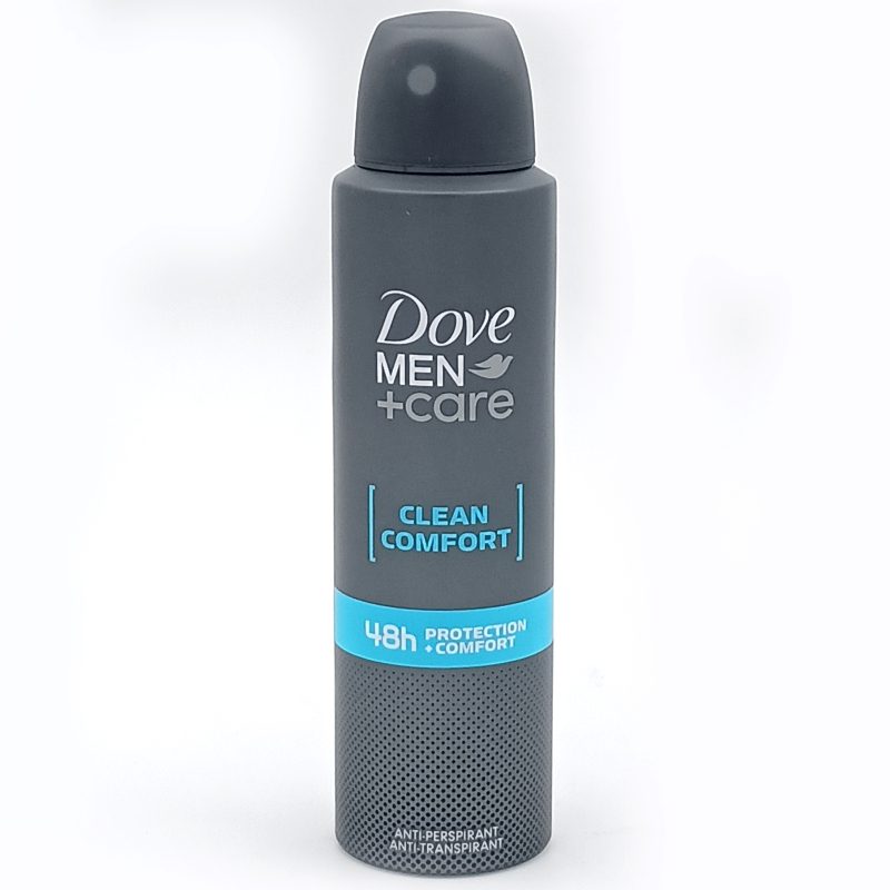 Dove Deodorant Antiperspirant, Bărbați, Clean Comfort, 150 Ml