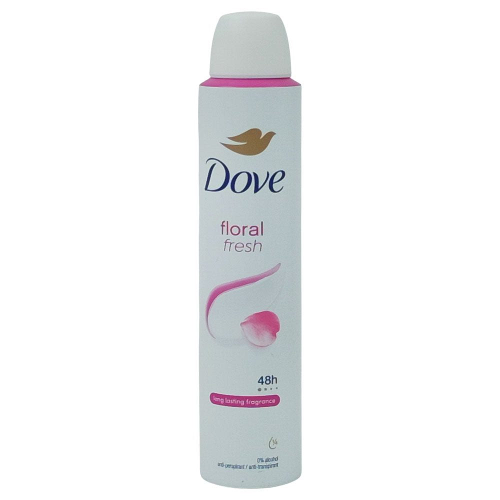 Dove Antiperspirant Deodorant, Protectie Eficienta 48h, Parfum Floral Fresh, Spray, 200 ml