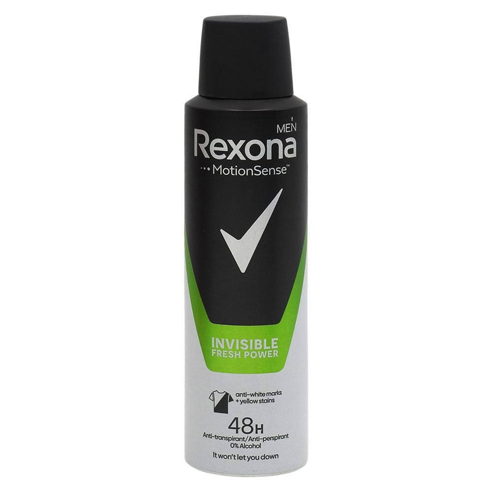 Rexona Deodorant Antiperspirant, Bărbați, Invizibil Power Fresh, 150 ml