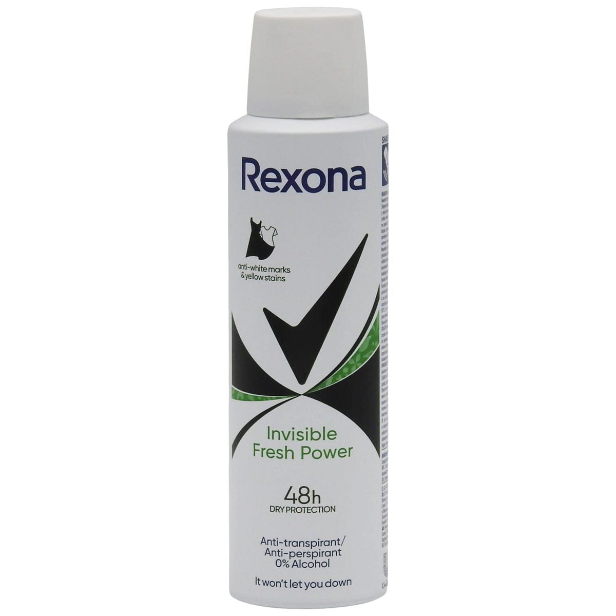Rexona Antiperspirant Deodorant, Invisible Power Fresh, Protecție Anti-Urme, Spray, 150 ml