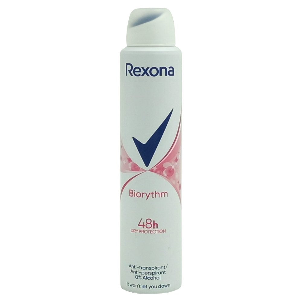 Rexona Biorythm Spray Antiperspirant, Protectie 48h, Tehnologie Motionsense, 200 ml