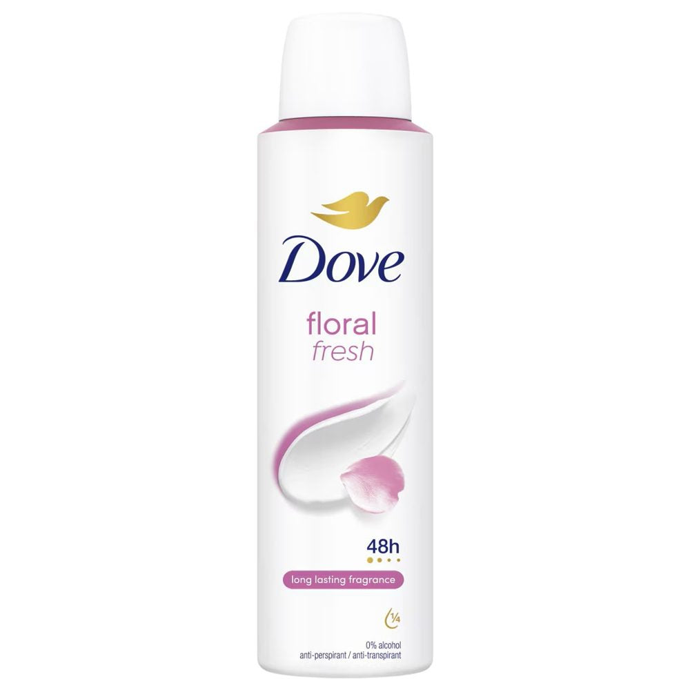 Dove Antiperspirant Deodorant Spray, Protectie Impotriva Transpiratiei, Parfum Floral Fresh, 150 ml