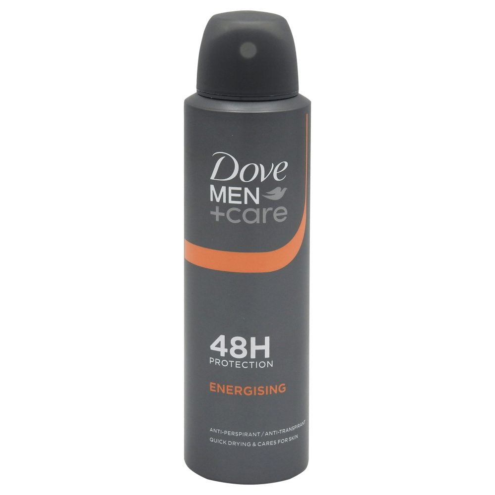 Dove Men+Care Energizing Antiperspirant Spray, Protectie 48H, Note de Citrice, 150 ml