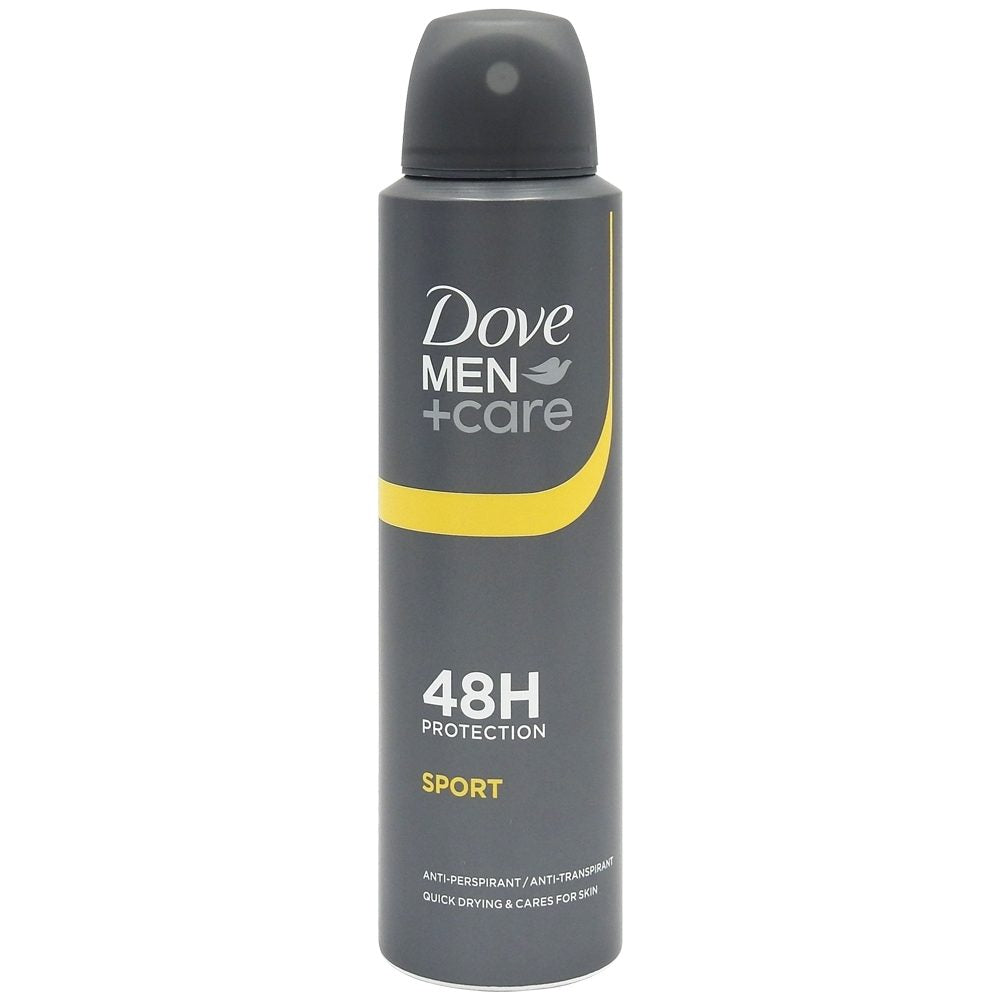 Dove Men+Care Sport Fresh, Deodorant Antiperspirant Spray, Protectie 48h, Tehnologie cu 1/4 Crema Hidratanta, 150 ml