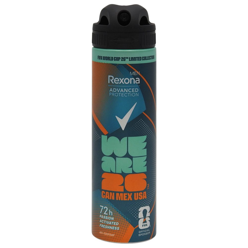 Rexona Men Advanced Protection Ultra Fresh, Antiperspirant Spray cu Tehnologie MotionSense, Protectie 72 Ore, Editie Limitata FIFA, 150 ml