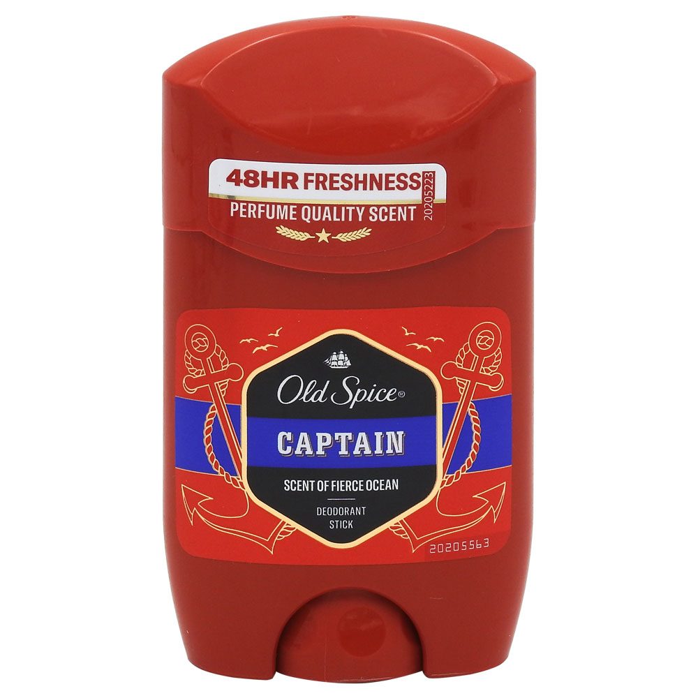Old Spice Antiperspirant Stick, Captain, Protectie Impotriva Mirosurilor Neplacute, 50 ml