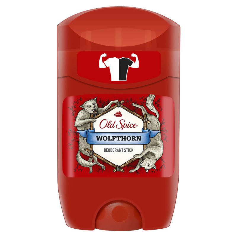 Old Spice Wolfthorn, Deodorant Antiperspirant Stick, Protectie Impotriva Mirosurilor Neplacute, Parfum de Citrice, 50 ml