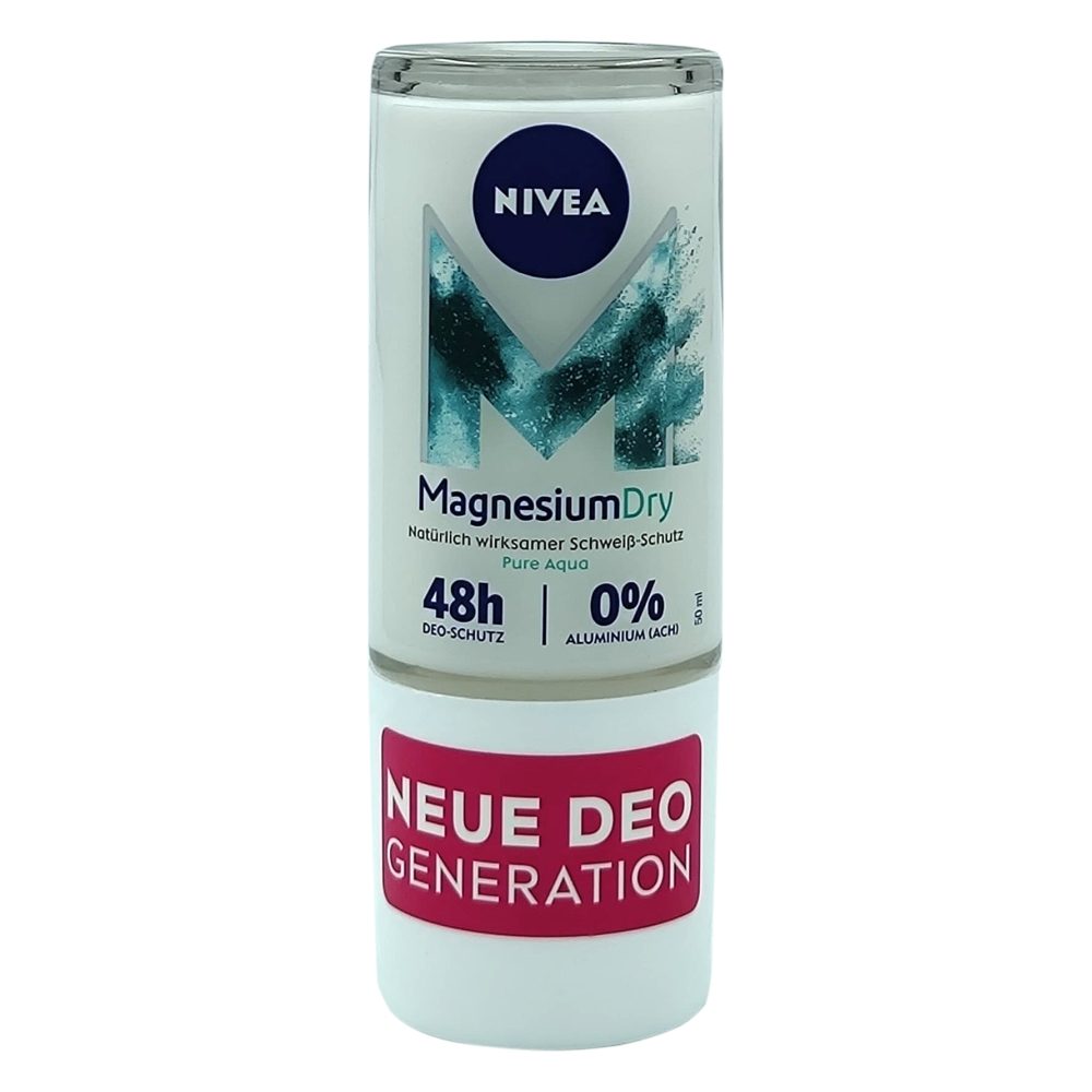 Nivea Magnesium Dry Fresh, Antiperspirant Roll-On, Protectie Naturala Fara Aluminiu, 50 ml