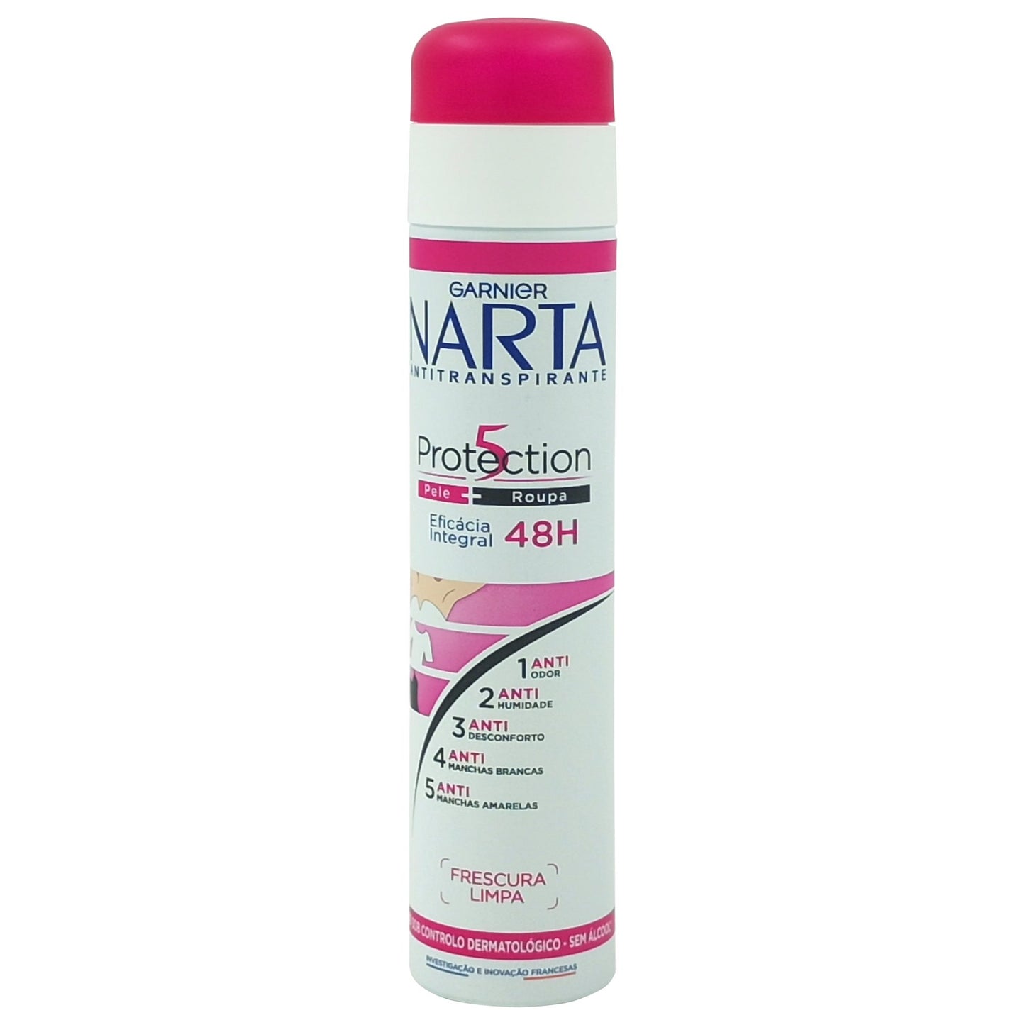 Garnier Narta Protection 5, Deodorant Antiperspirant Spray, Protectie Completa Impotriva Urmelor si Mirosului, 200 ml