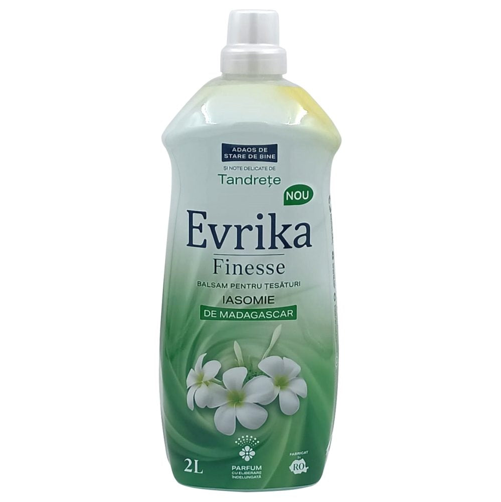 Evrika Balsam Pentru Rufe, Iasomie de Madagascar, Parfum Intens de Lungă Durată, 2 L