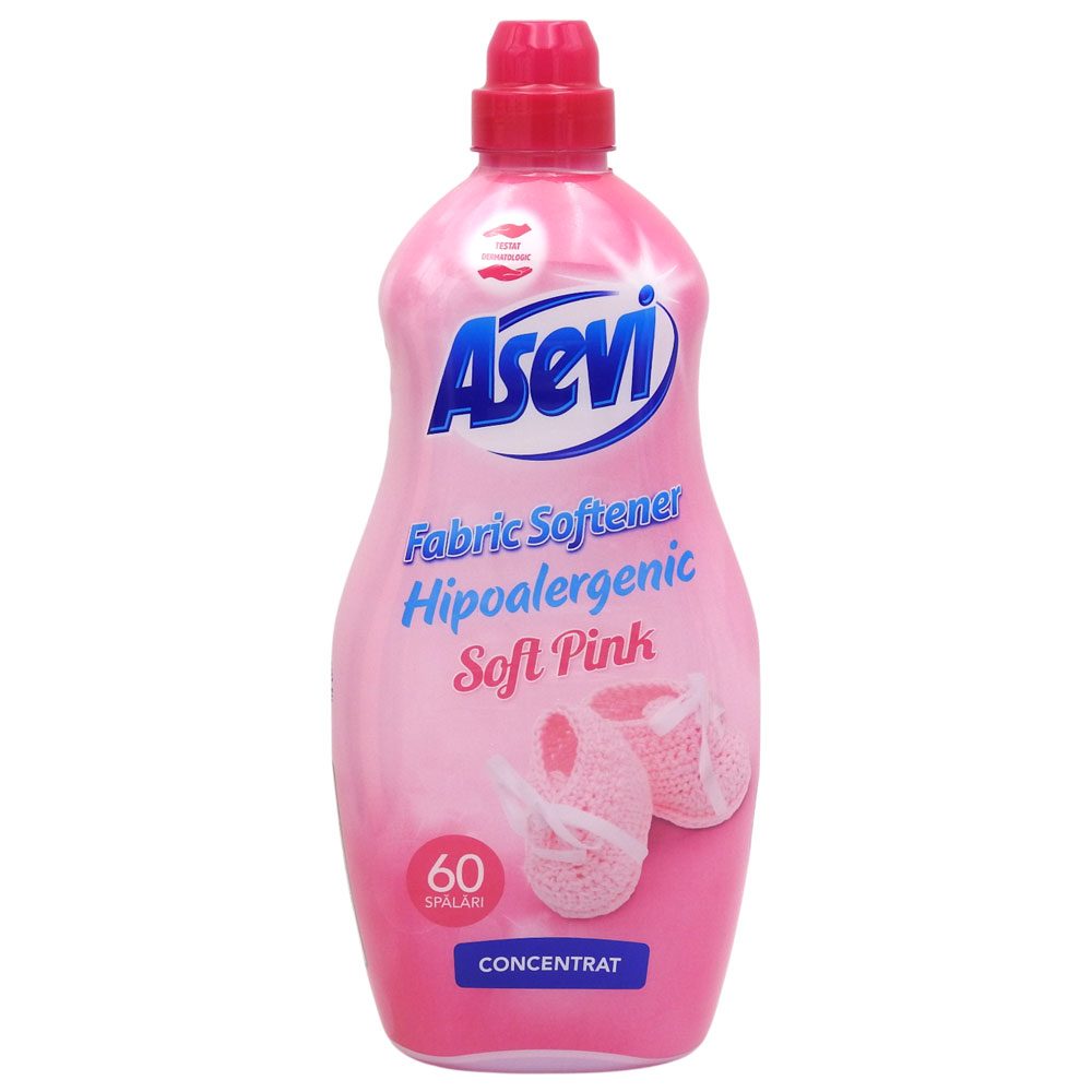 Balsam de Rufe Concentrat Asevi Talco Rosa, Parfum Floral Pudrat, 60 Spălări, 1.5 L