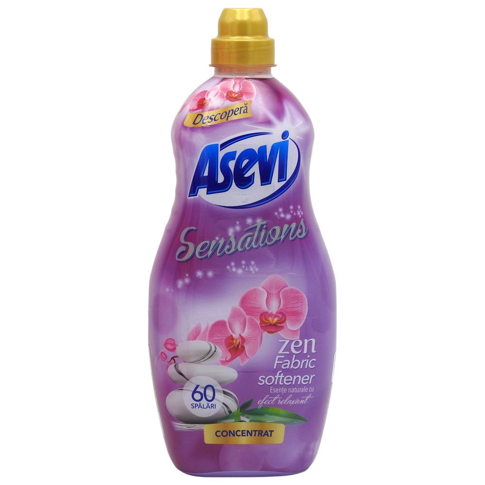 Balsam de Rufe Concentrat Asevi Zen, Parfum Persistent, Formula Hipoalergenica, 60 Spalari, 1.44 L