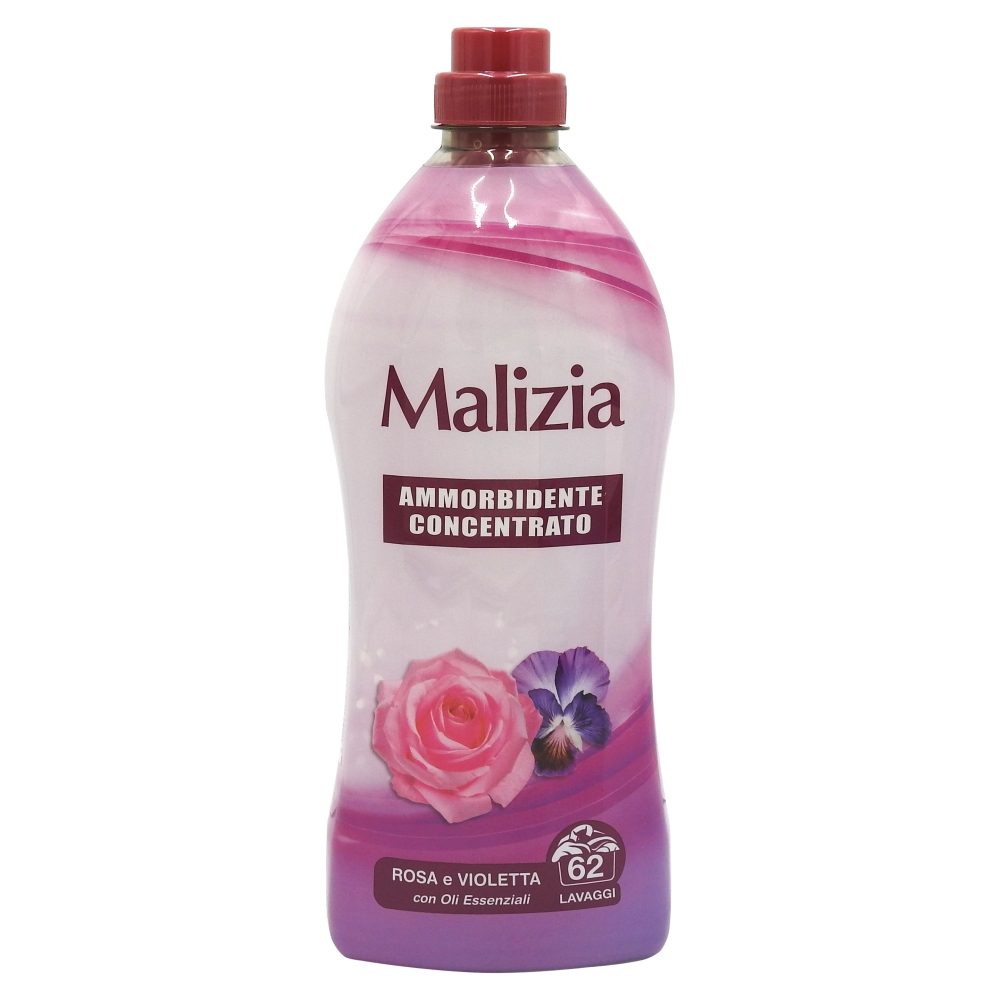 Malizia Balsam pentru Rufe, Parfum Trandafir si Violeta, Formula Concentrata, 62 Spalari, 1.25 L