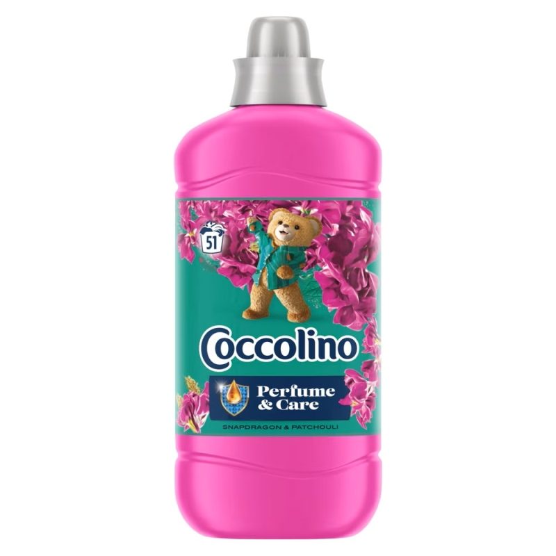 Balsam de Rufe Coccolino Ultimate Care, Parfum Snapdragon si Patchouli, Tehnologie Pro-Fiber, 51 Spalari, 1.275 L