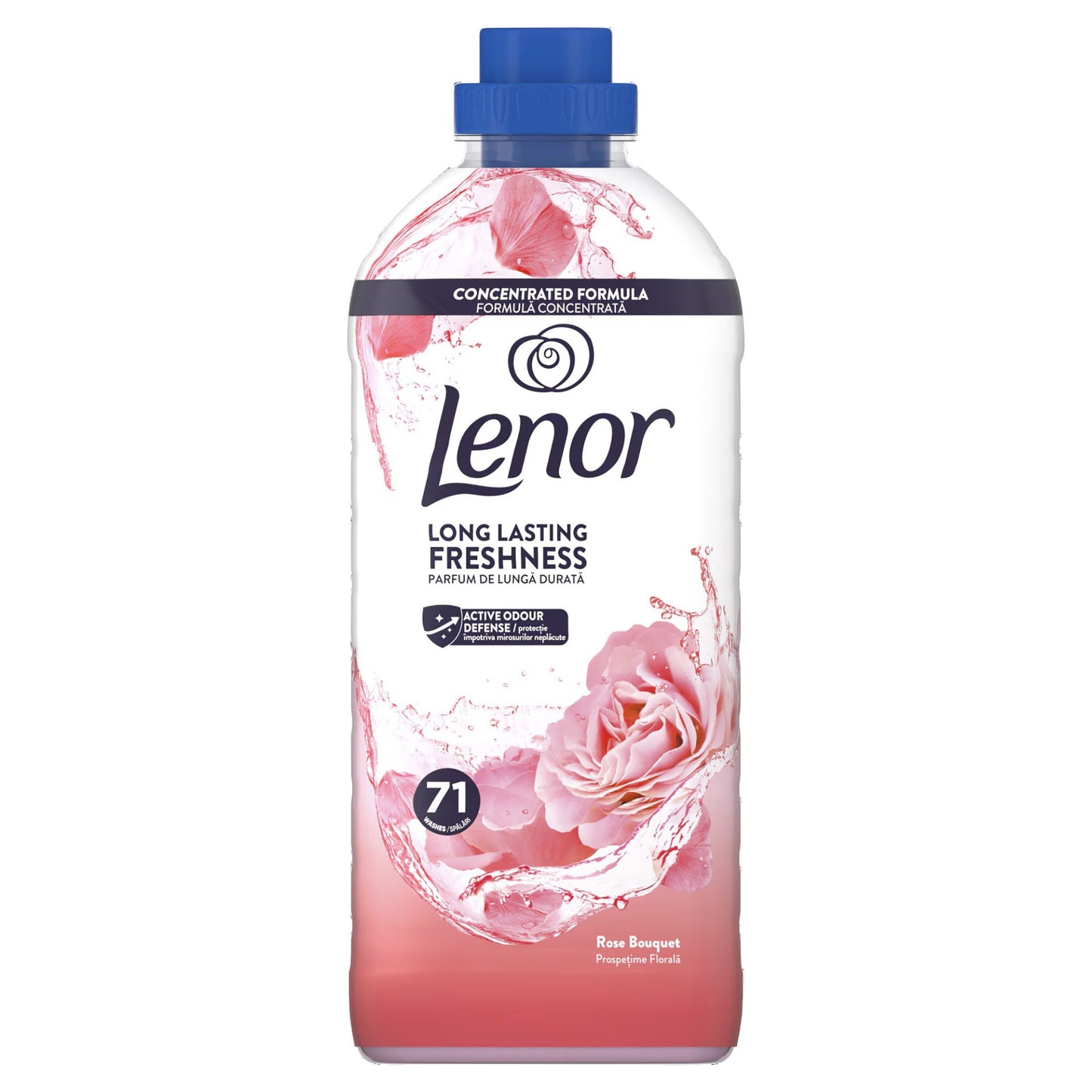 Balsam de Rufe Lenor, Parfum Rose Bouquet, Prospețime de Lungă Durată, 71 Spălări, 1.491 L