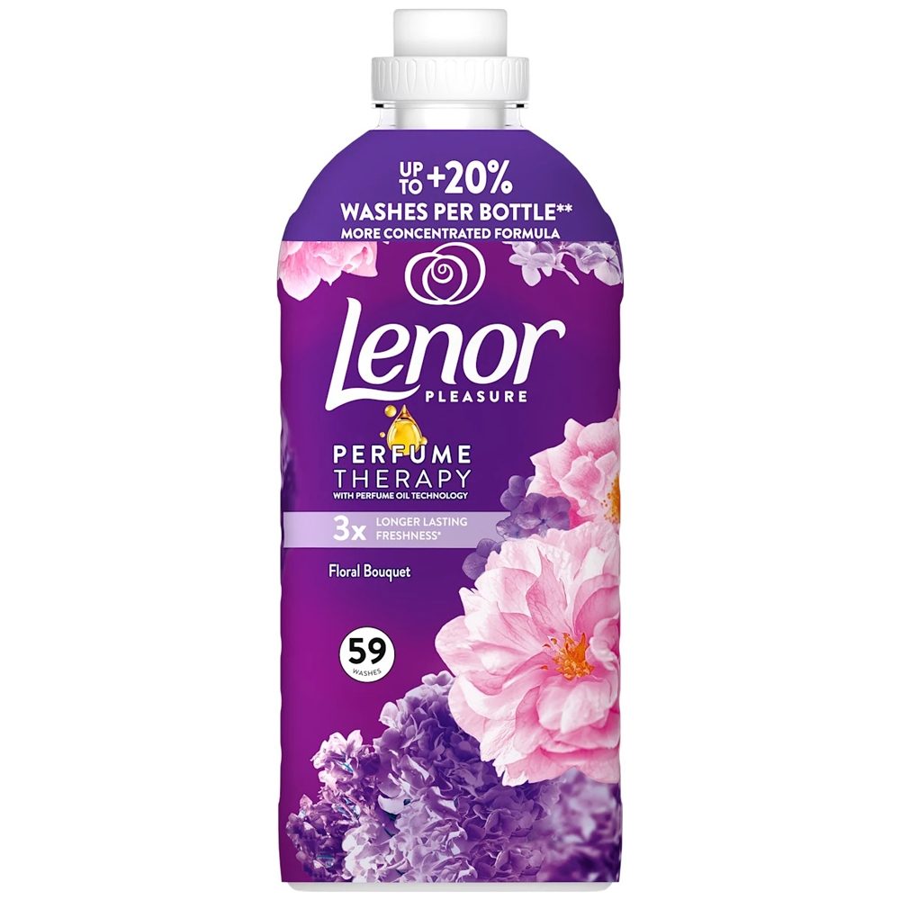 Balsam pentru Rufe Lenor, Parfum Flower Bouquet, Prospețime de Lungă Durată, 59 Spălări, 1239 ml